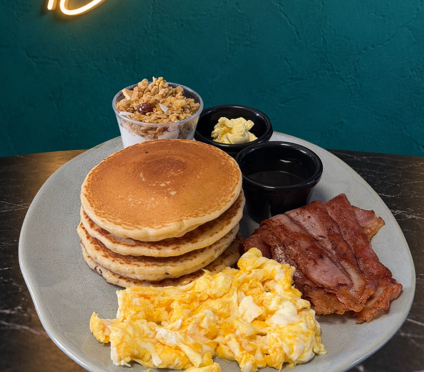 Tortitas con Bacon y Huevo